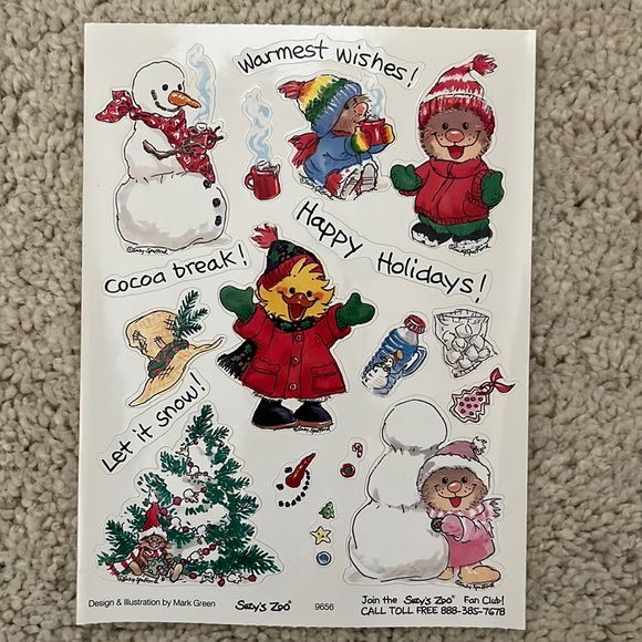 Brand new Suzy’s Zoo holiday stickers - Picture 1 of 1